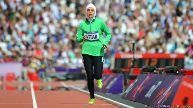 سارہ اتار خواتین لندن اولمپکس میں خواتین کی دوڑ میں حصہ لینے والی پہلی سعودی خاتون ہیں