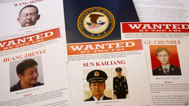 Oficiais chineses acusados de espionagem (AP)