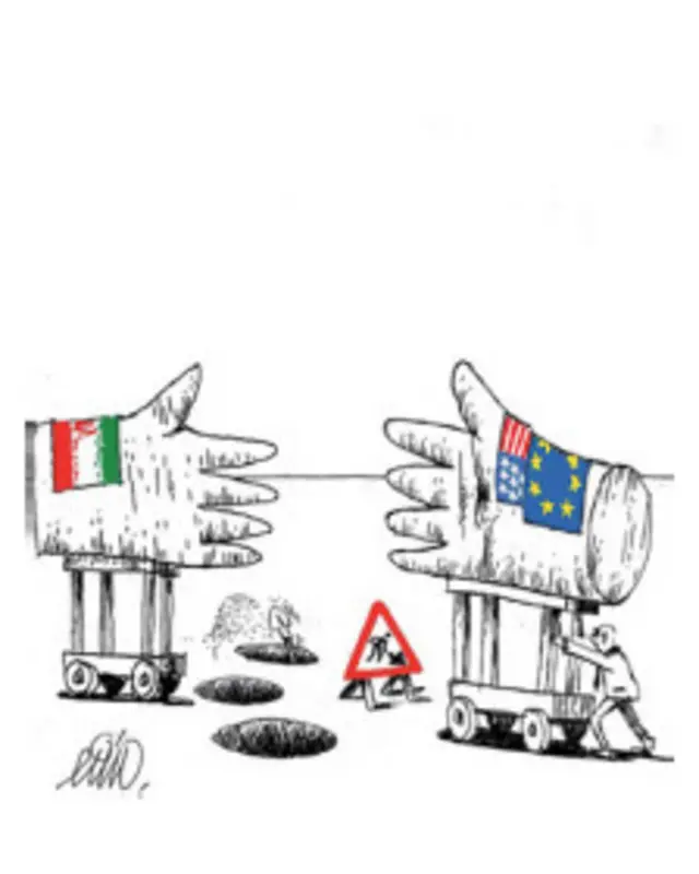 کارتون علی جهانشاهی، شرق