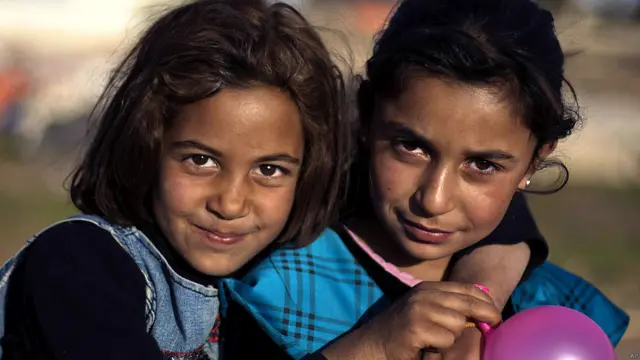 सीरिया शरणार्थी बच्चे