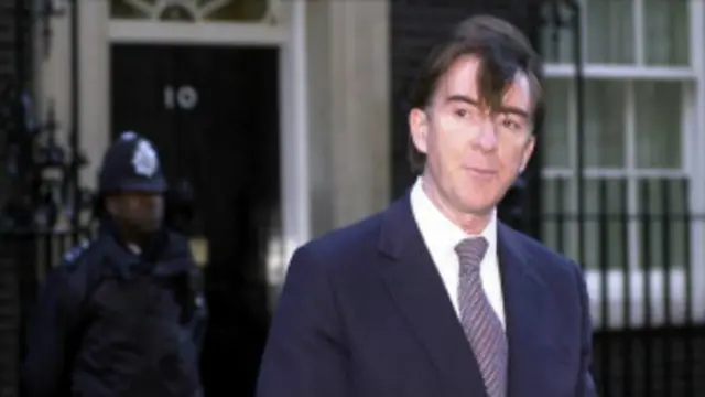 پیتر مندلسون وزیر ایرلند شمالی در کابینه تونی بلر