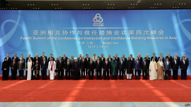 上海亞信峰會與會元首和代表合照（21/5/2014）