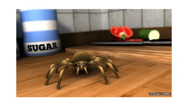  در مرحله پنجم عنکبوت " با ترس بالا " ظاهری واقعی‌تر دارد