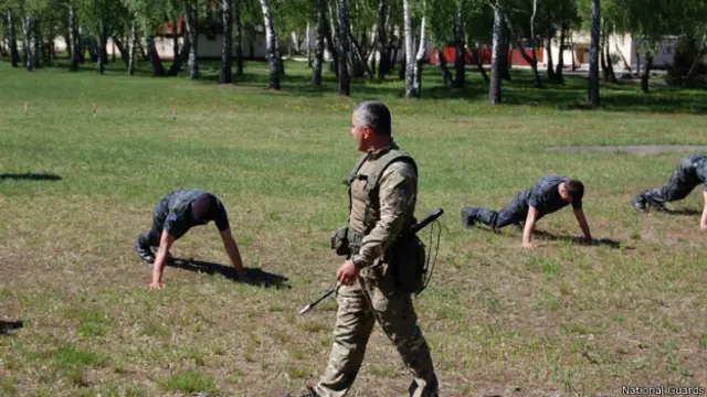 Подготовка добровольцев Нацгвардии