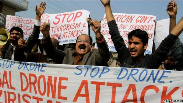 پاکستان میں ڈرون حملوں کے خلاف احتجاجی مظاہرے بھی ہو چکے ہیں
