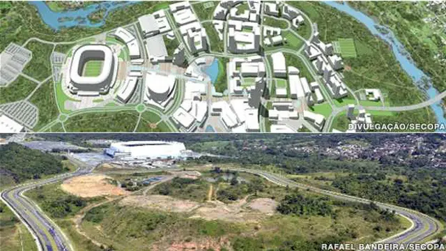 Mapa del Proyecto Cidade da Copa