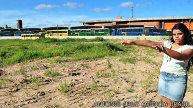 Sitio donde debía construirse un terminal de transporte para la Copa