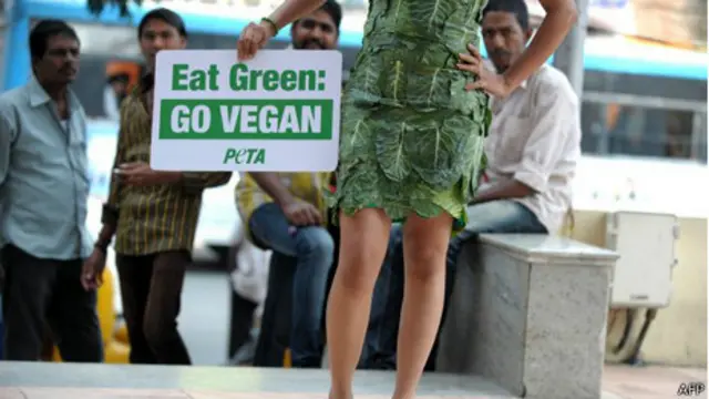 Vestido de vegetales