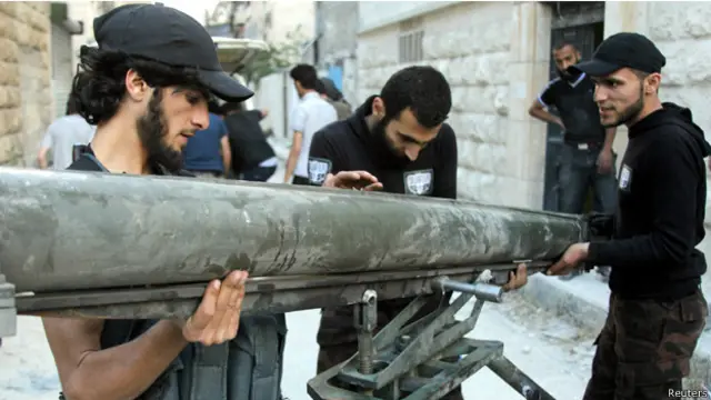 معارضون سوريون في حلب