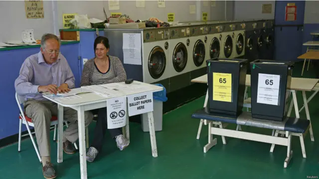 英国投票站面面观