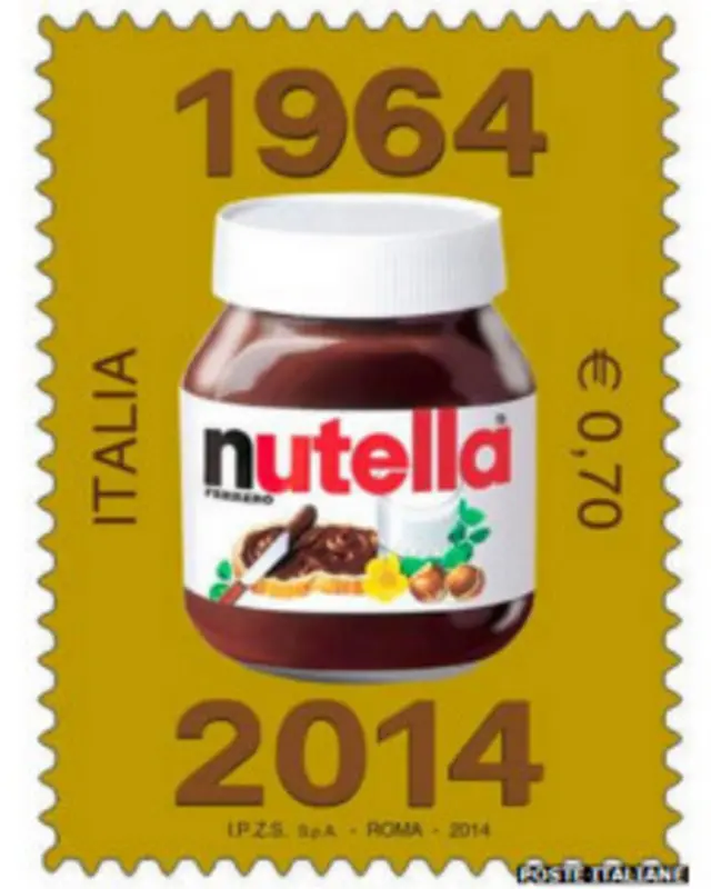 Пошта Італії привітала нутелу випуском ювілейної марки
