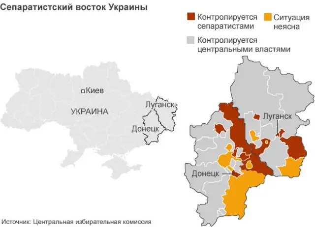 Карта Украины