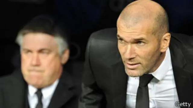 Carlo Ancelotti y Zinedine Zidane