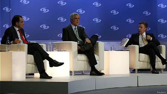 Óscar Iván Zuluaga, Enrique Peñalosa y Juan Manuel Santos