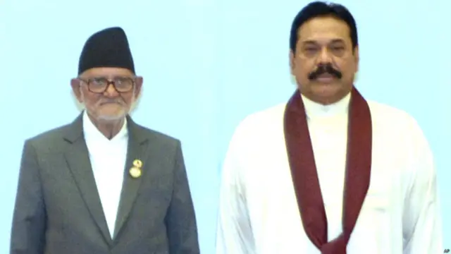 मोदी का शपथ ग्रहण, सुशील कोईराला, महिंदा राजपक्षे