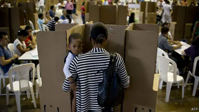Eleições na Colômbia (AFP)