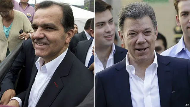 Zuluaga (esq.) e Santos (AP)