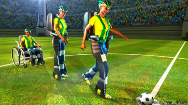 Gráfico del exoesqueleto de Nicolelis