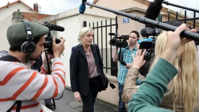 法国极右翼国民阵线领袖勒庞（26/05/2014）