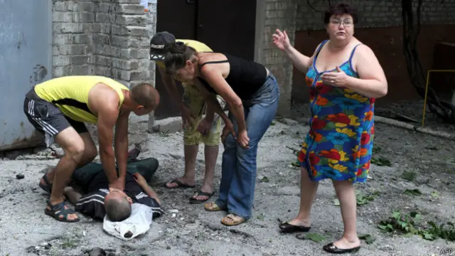 Столкновения в Донецке