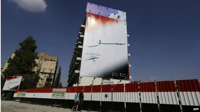 شعار اصلی کارزار تبلیغاتی بشار اسد "همبستگی" است