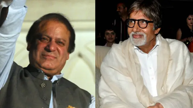 नवाज़ शरीफ़, अमिताभ बच्चन