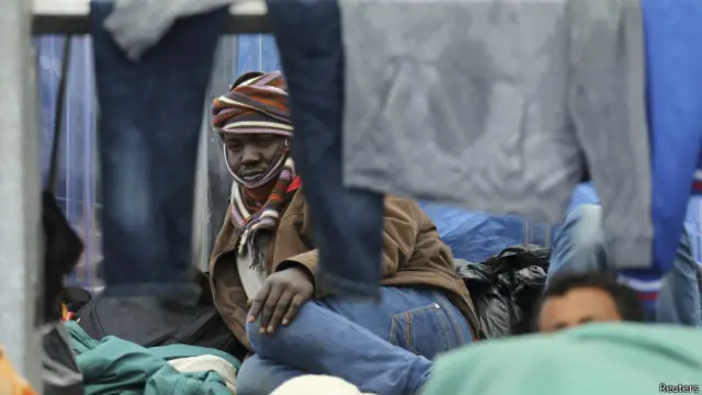 Женщина в лагере