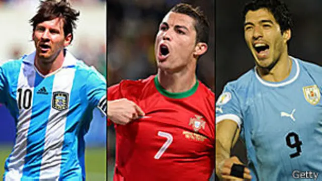 Lionel Messi, Cristiano Ronaldo y Luis Suárez