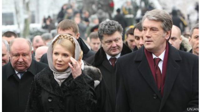 Порошенко, Ющенко и Тимошенко