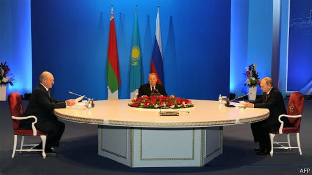 Президенты Лукашенко, Назарбаев, Путин