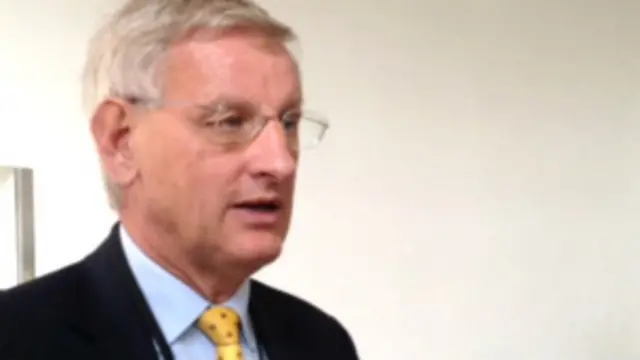 Ông Carl Bildt là Ngoại trưởng Thụy Điển từ 2006 tới nay