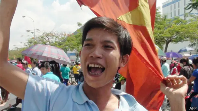 Protestas en Vietnam en contra de intereses chinos