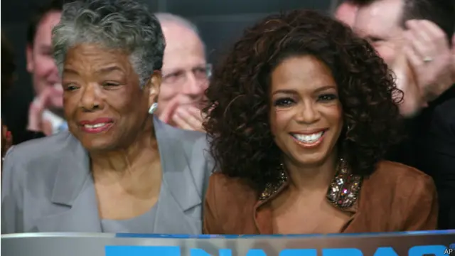 माया एंजेलो के साथ ओपरा विनफ्रे