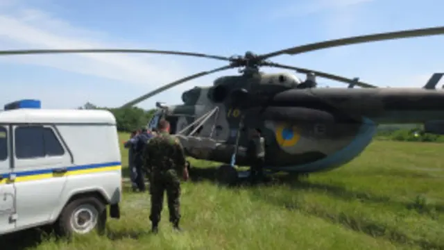 چورلکه د سلاویانسک او دنېڅک تر منځ ولوېده چې پوځي اډه کې یې پوځيان کوزول.