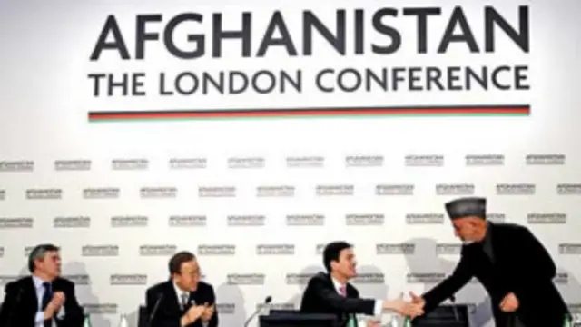 ژانویه ۲۰۱۰؛ نشست یک روزه‌ای در لندن با شرکت کشورهای درگیر در مساله افغانستان برگزار شد