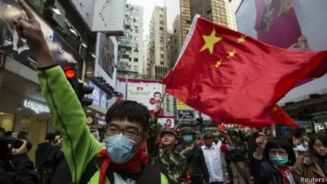 香港反大陆游客游行