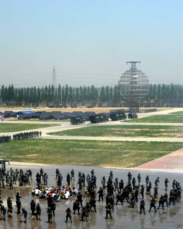 Latihan keamanan di Beijing