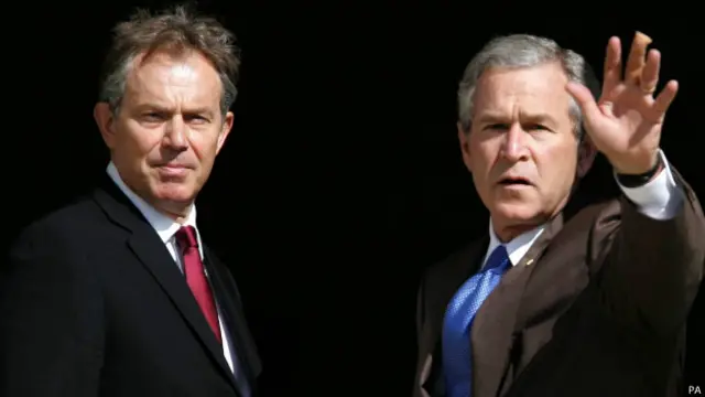 Тони Блэр и Джордж Буш