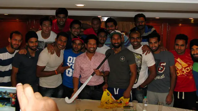 भारतीय हॉकी टीम, सचिन तेंदुलकर