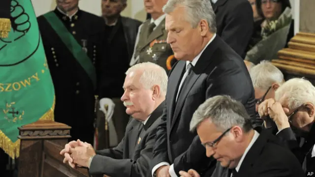 Польские лидеры на похоронах Ярузельского