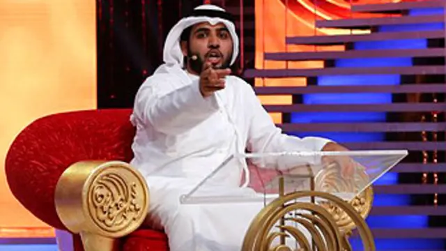 سيف المنصوري في المرحلة النهائية من المسابقة