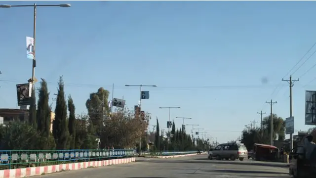 خیابان اصلی بُست بعد از کارهای ساختمانی گسترده