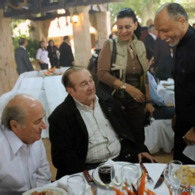 Blatter, Leoz y Bin Hammam