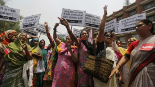 بدایوں میں ریپ کے واقعے پر شدید احتجاج کیا گیا تھا