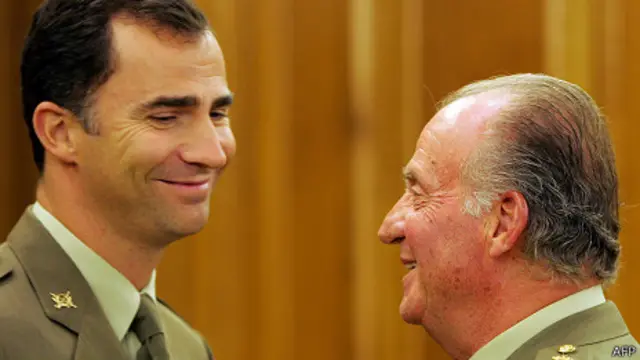 Juan Carlos y Felipe