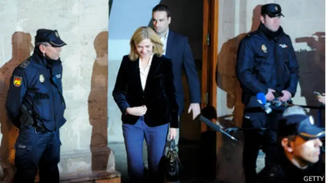 Cristina en los tribunales de Mallorca
