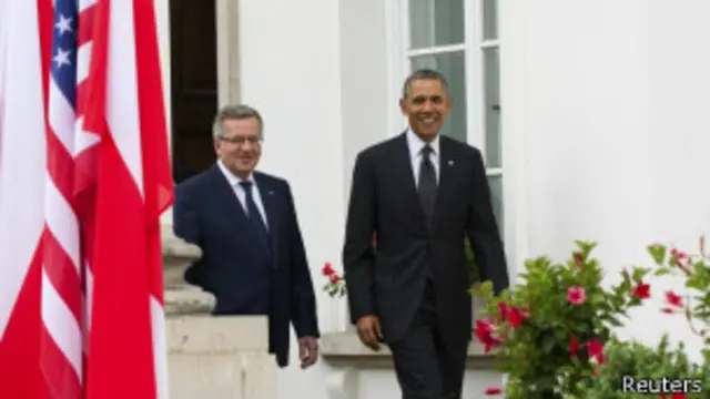 Obama y el presidente polaco