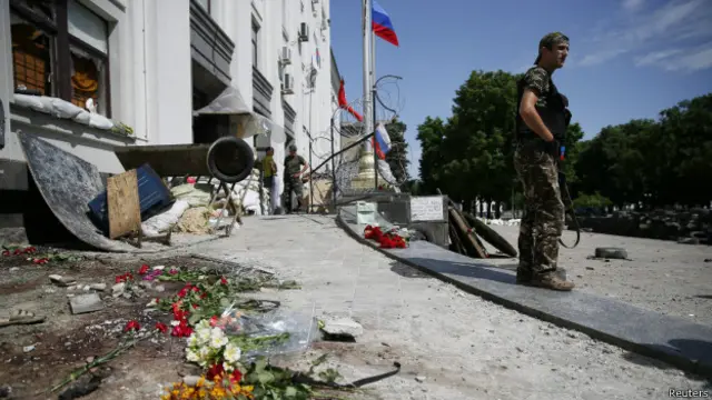 Взрыв в Луганске