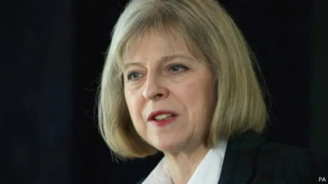 وزيرة الداخلية البريطانية تيريزا ماي