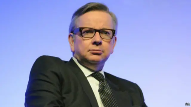 وزير التعليم البريطاني مايكل غوف